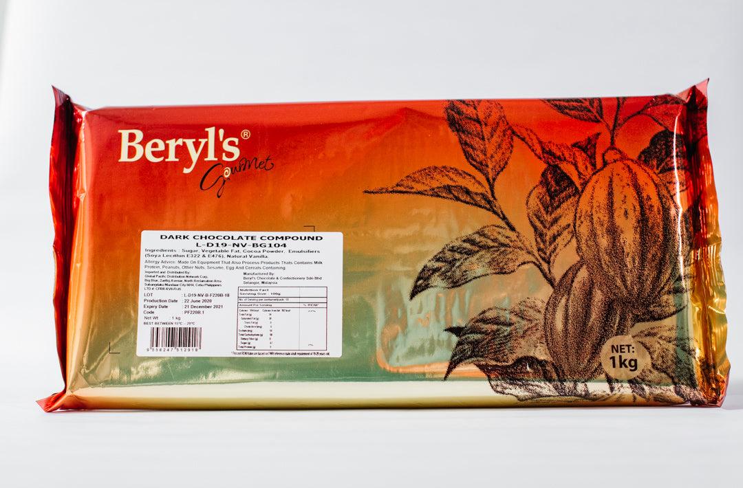 BERYL’S GOURMET DARK CHOCOLATE COMPAUND 1kg 