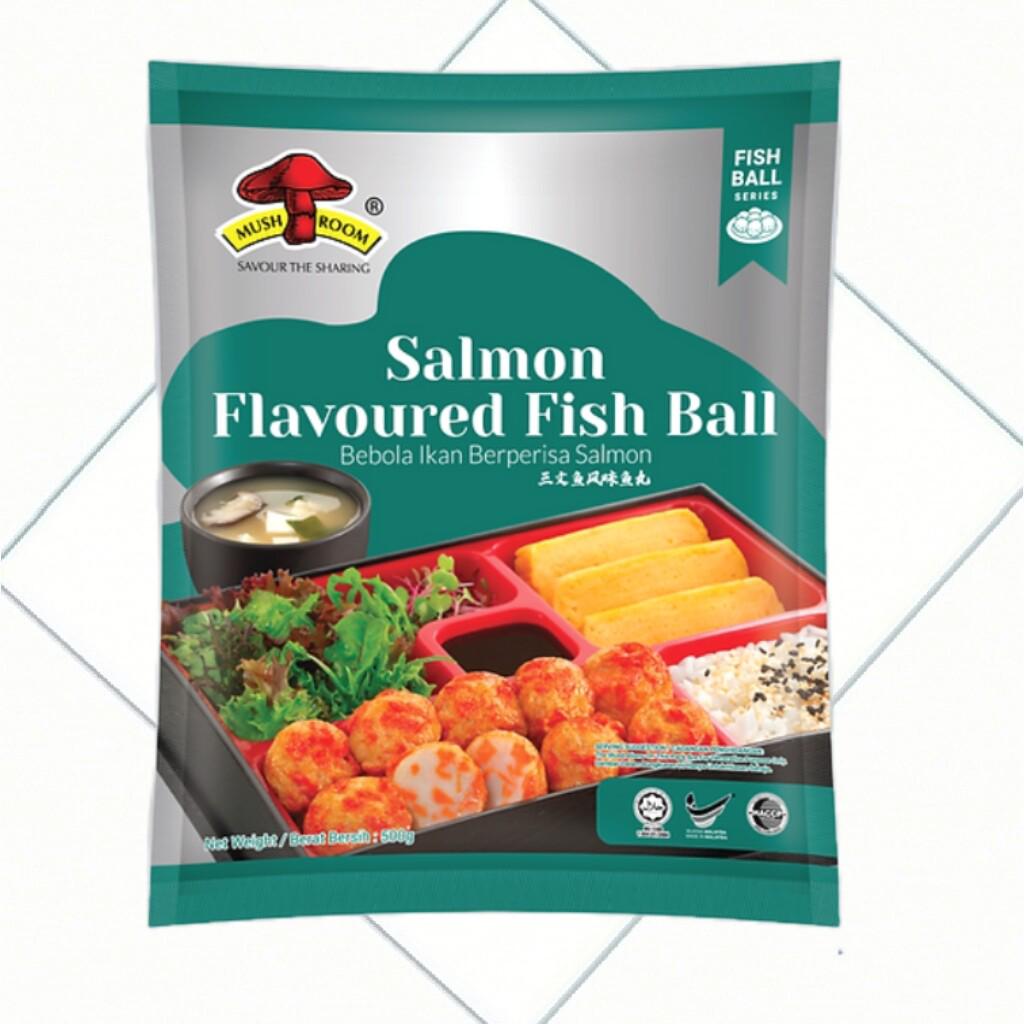 MUSHROOM SALMON FLAVOURED FISH BALL 500g