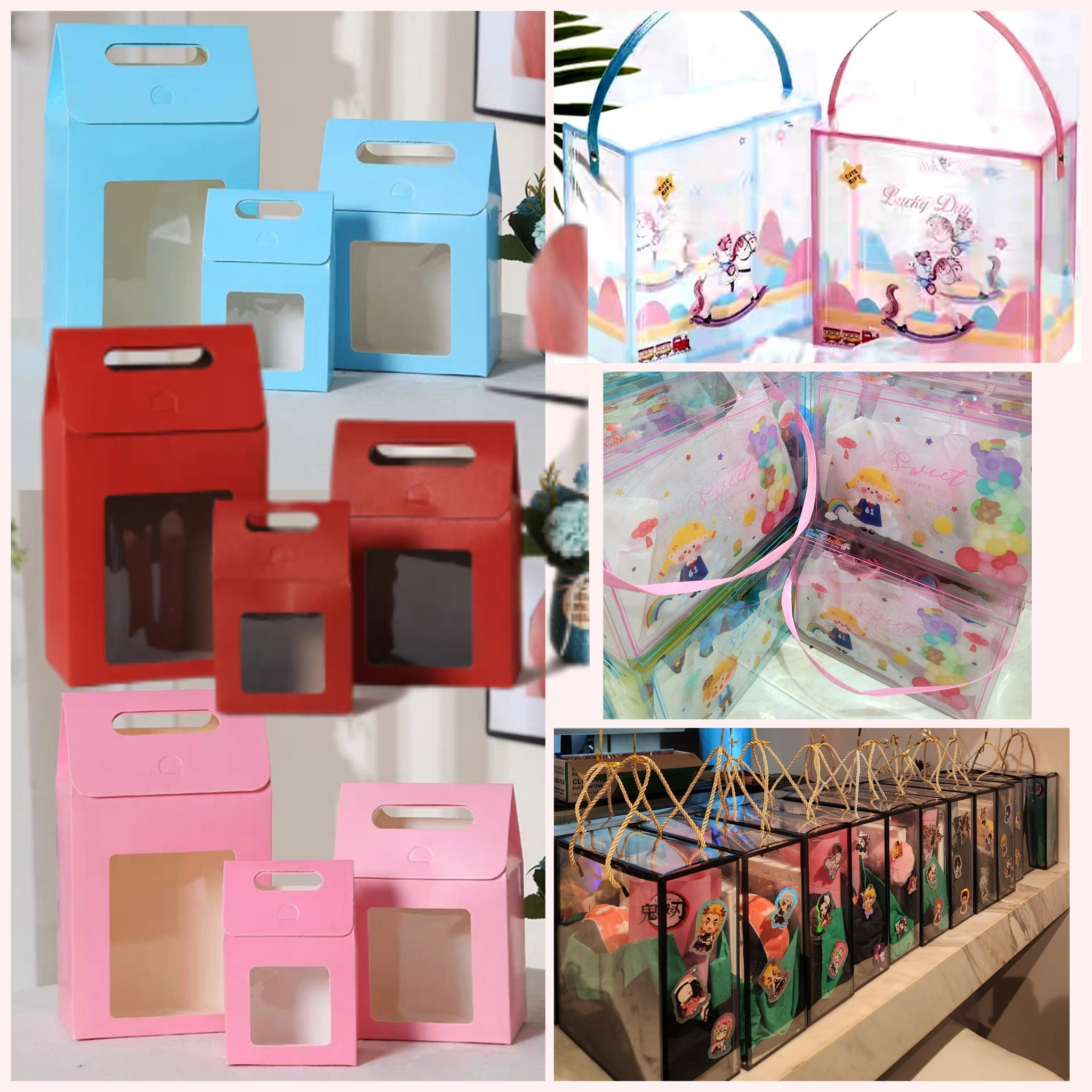 Transparent Gift Box with Handle_0