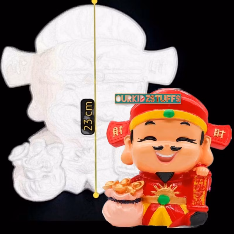 DIY God of Fortune CNY Piggybank Painting_11
