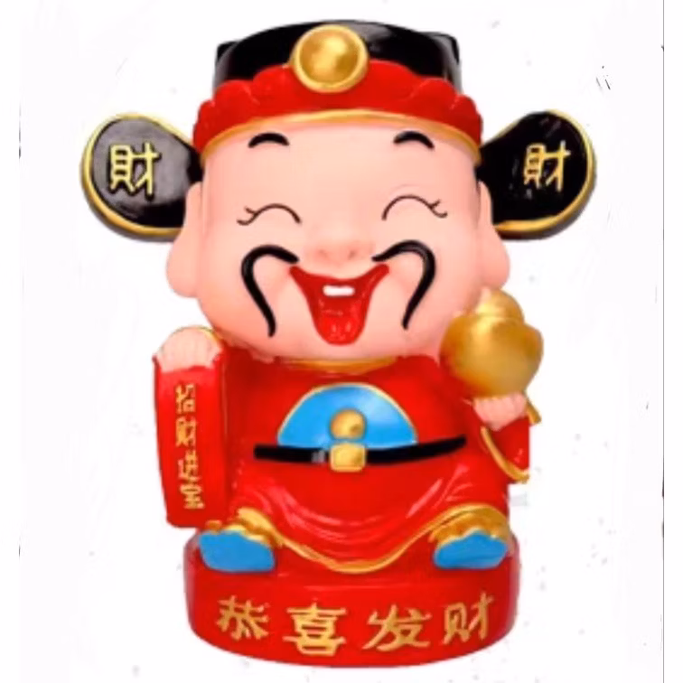 DIY God of Fortune CNY Piggybank Painting_12