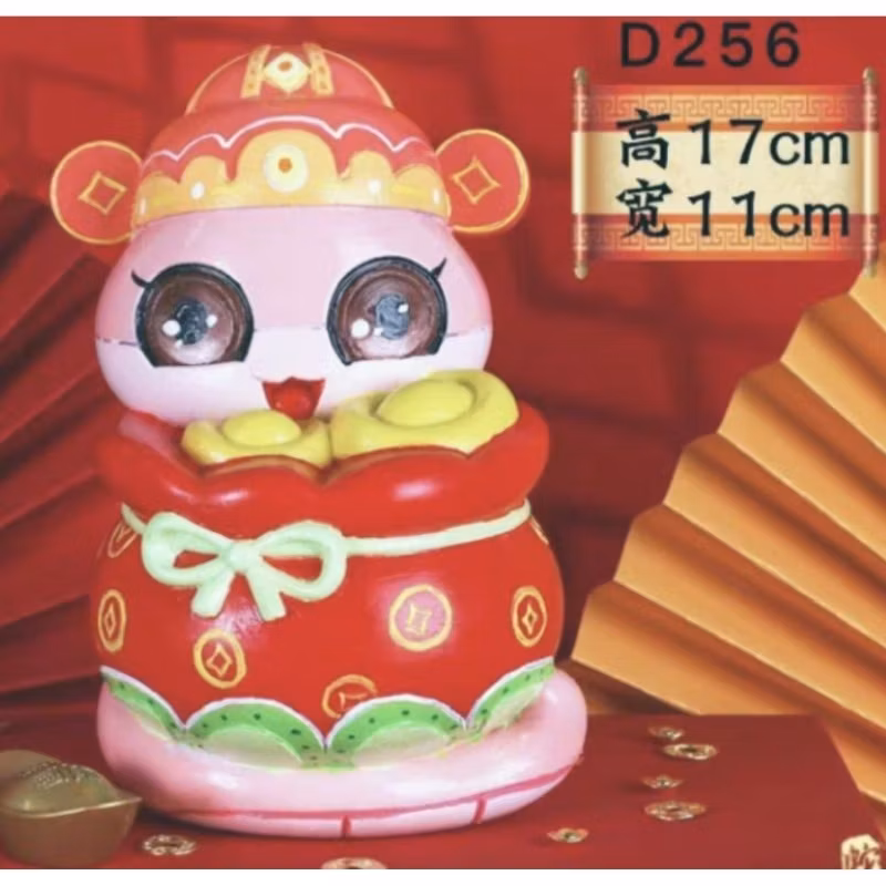 DIY God of Fortune CNY Piggybank Painting_14