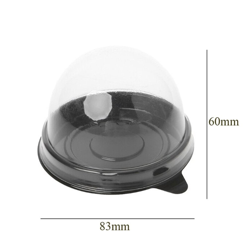 Round black blase with dome lid_0