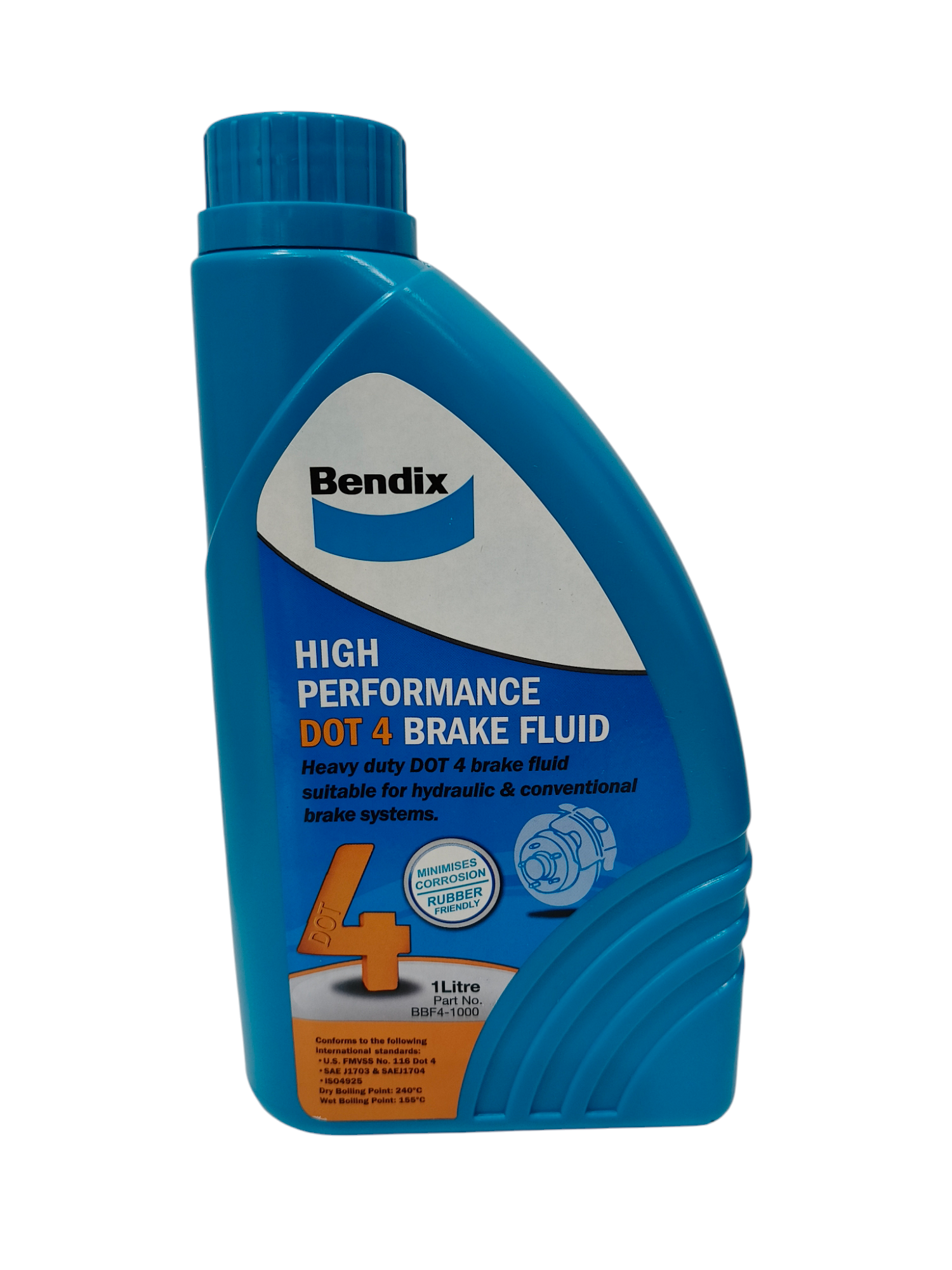 Bendix High Performance Heavy Duty DOT 4 Brake Fluid (1L) BDX-BF1010_0
