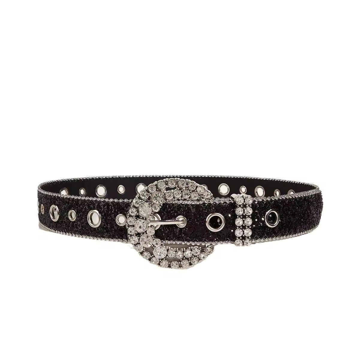 2025 Custom Luxury Designer Diamond BB Simon Belts Western Men Women Crystal Leather Studded Rhinestone Buckle Accessories Belt_3