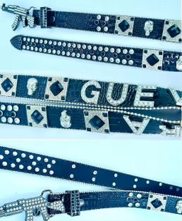 Customized New Style Western Crystal Belt with PU Leather and Rhinestone Alloy Buckle for Daily Use