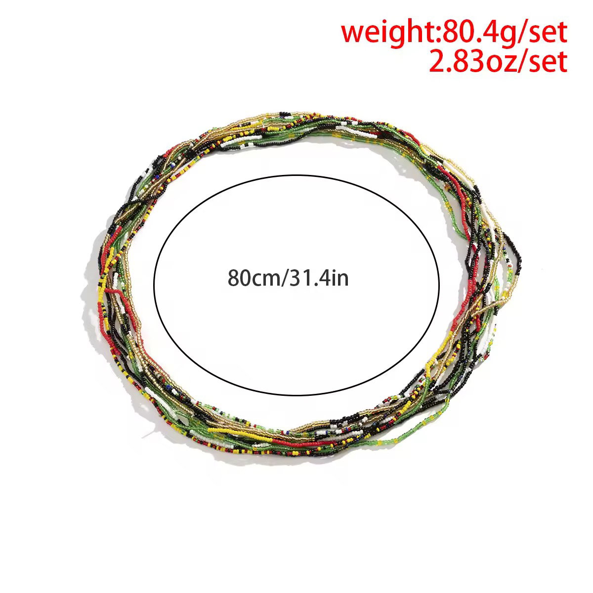 2025 Fashion Wholesale Handmade Women's Waist Chain Belt Body Chain Metal Belts with Plastic Beads Hip Hop Style Body Jewelry_1