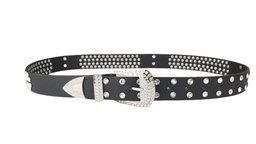 Custom Designer Bling Bling Western Bo Simon Belt Cowboy Skull Diamond Pu Leather Rivet Rhinestone Belts for Men Women