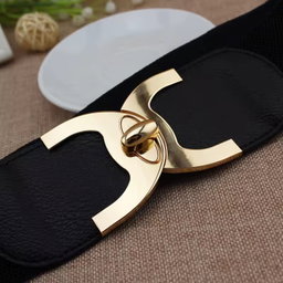 Famous Designer Corset Belt for Outfits Fashion Elastic Dress Belt Black Big Plus Size 75cm Length Women Elastic Belts
