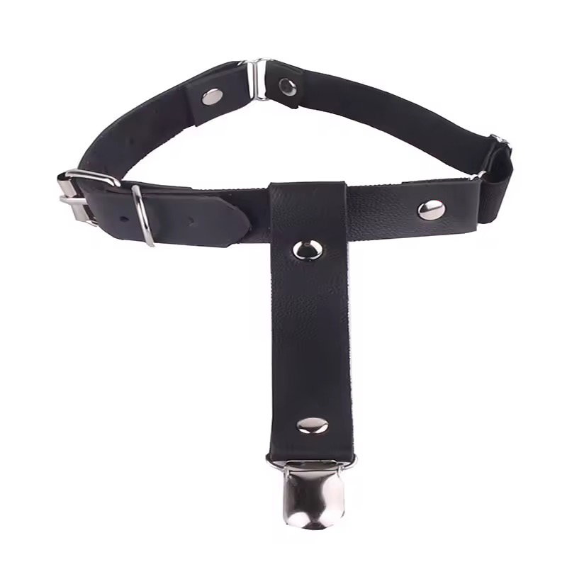 Hot Selling Sexy Mature Adjustable Punk Harajuku Legging Garters Leg Bondage Suspen Girls' Gothic Leather Leg Thigh Garter Belt_3
