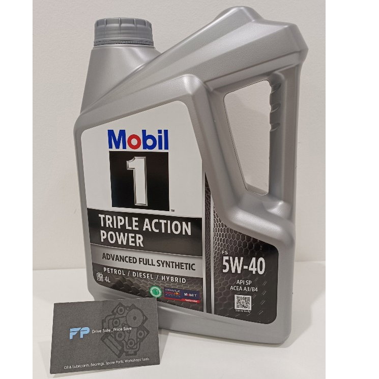 Mobil 1 5W40 Triple Action Power Fully Synthetic Motor Oil 4L _2