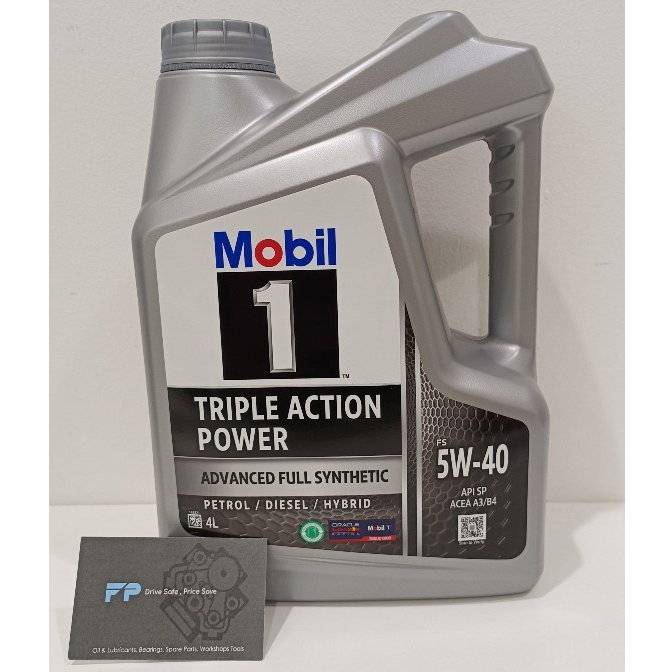 Mobil 1 5W40 Triple Action Power Fully Synthetic Motor Oil 4L _0