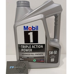 Mobil 1 5W50 Triple Action Power Fully Synthetic Motor Oil 4L 
