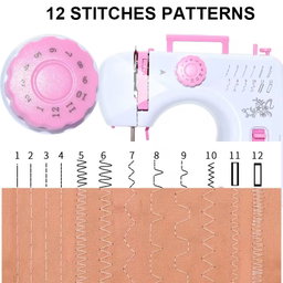 605Mini Portable Electric Sewing Machine With Night Light, Two Speed, Straight Line Sewing Machine For Home Use