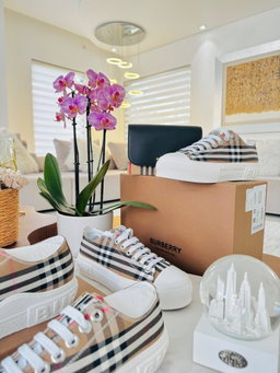 Sapatilhas Burberry house check reverse 
