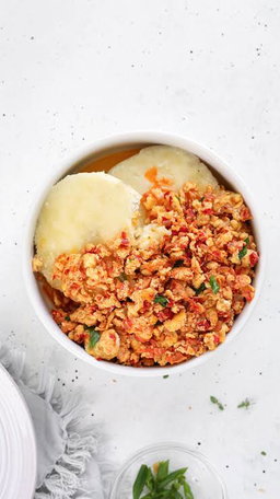 Yam and egg