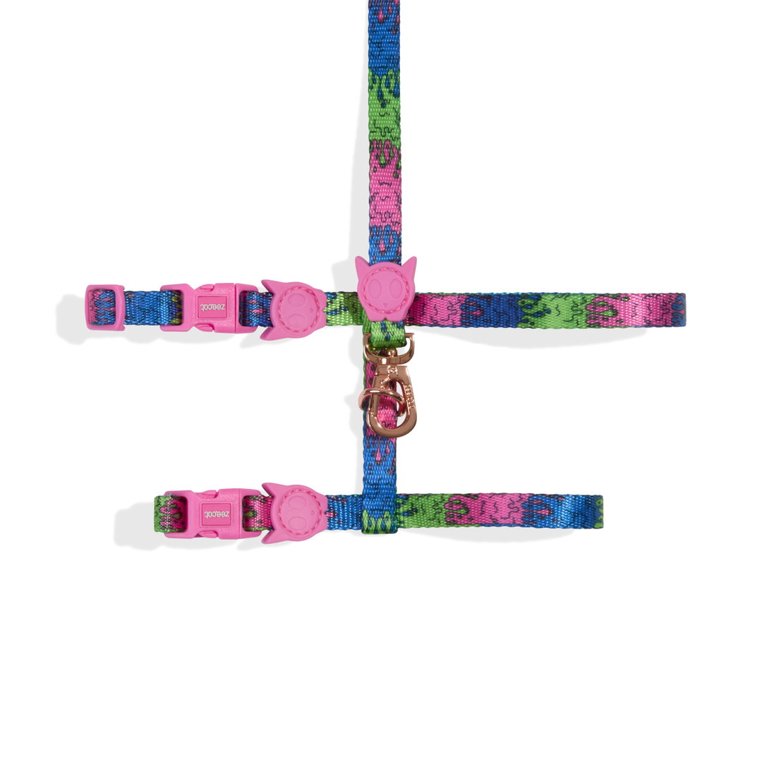 ZeeDog Melted Cat Harness & Leash