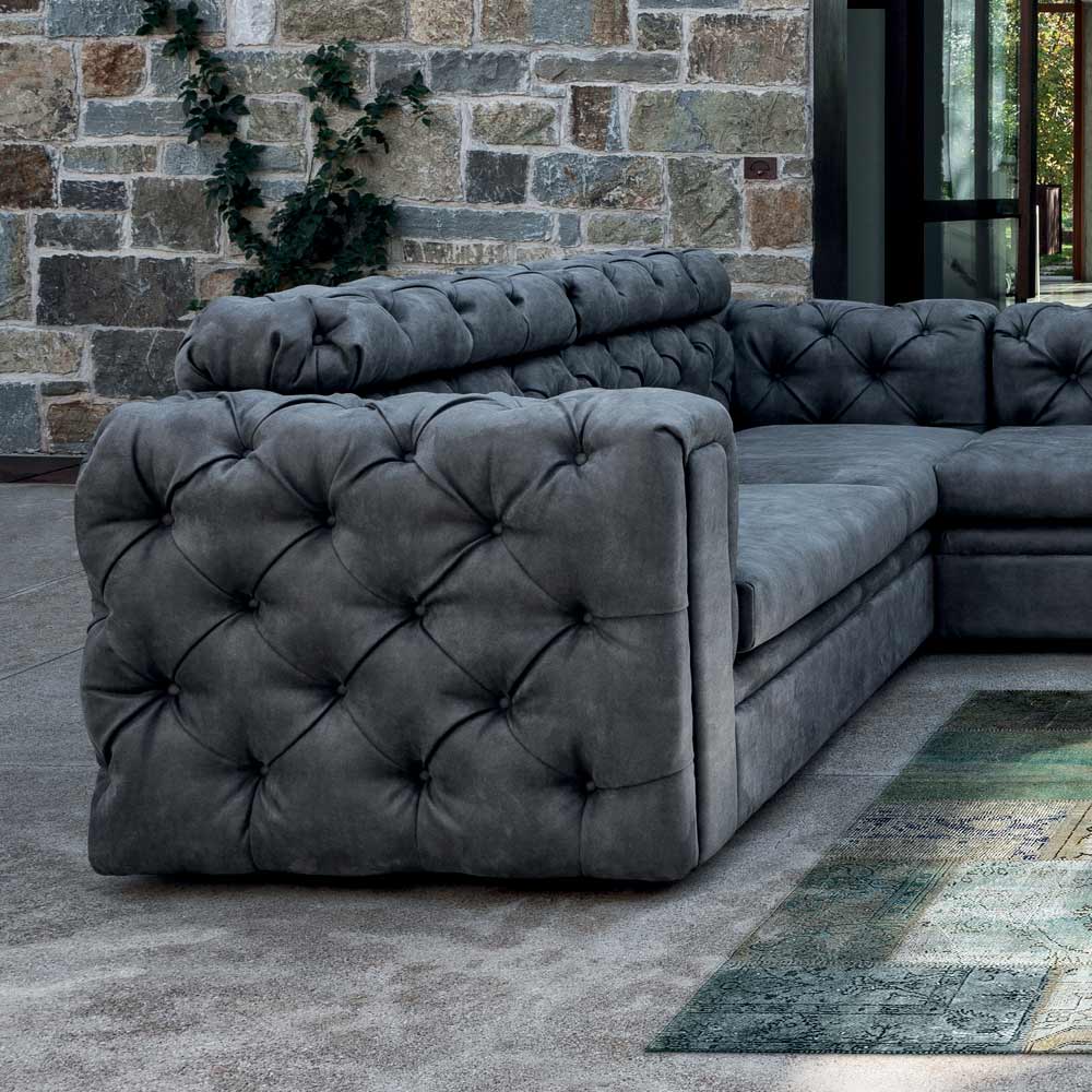 Living Room Sofa with Reclining Headrest and Peninsula_1