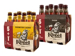 Bere brună / blondă, Kozel, 5+1 (Lidl)