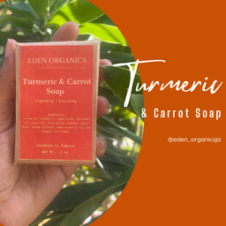"Natural Glow": Turmeric and Carrot Soap Bar
