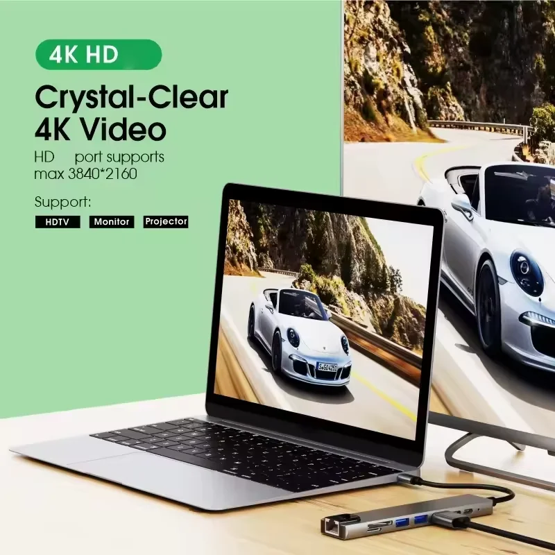 Hub 8 في 1 بمنفذ Type-C _5