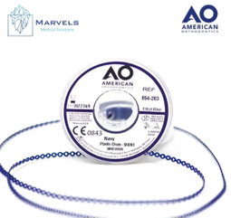 PLASTIC CHAIN 15' SHORT NAVY BLUE
