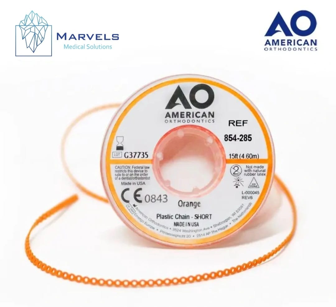 PLASTIC CHAIN 15' SHORT ORANGE_0