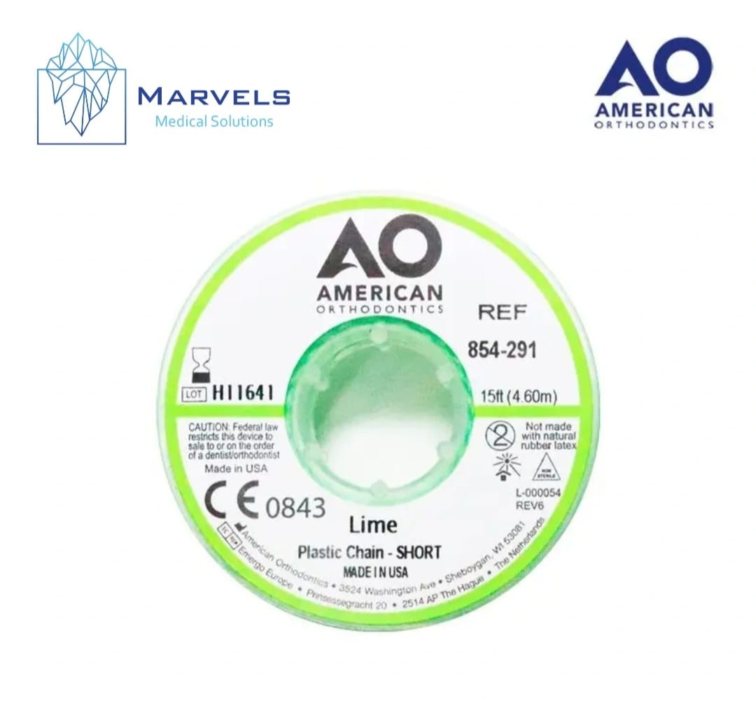 PLASTIC CHAIN 15' SHORT LIME