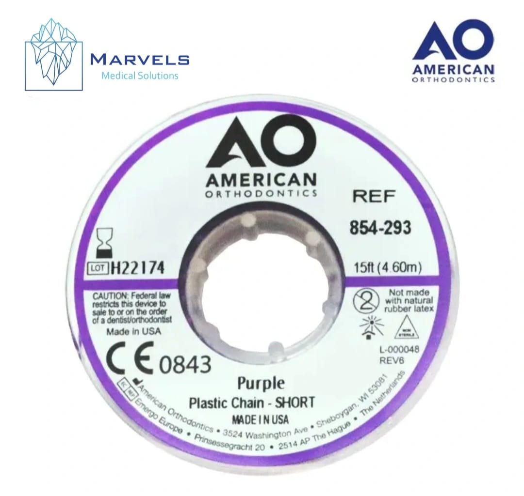 PLASTIC CHAIN 15' SHORT PURPLE_0