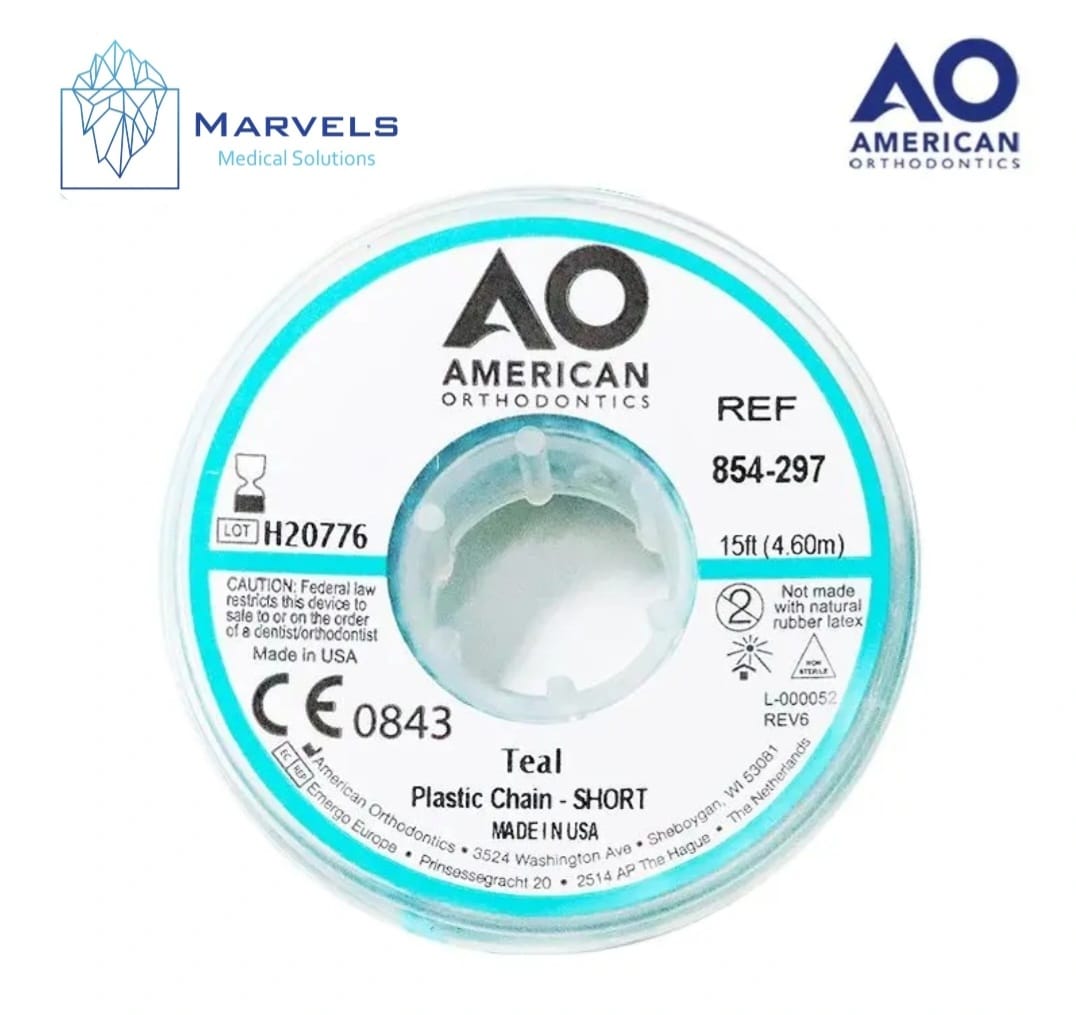 PLASTIC CHAIN 15' SHORT TEAL