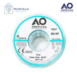 PLASTIC CHAIN 15' SHORT TEAL