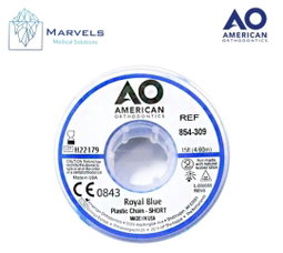 PLASTIC CHAIN 15' SHORT ROYAL BLUE