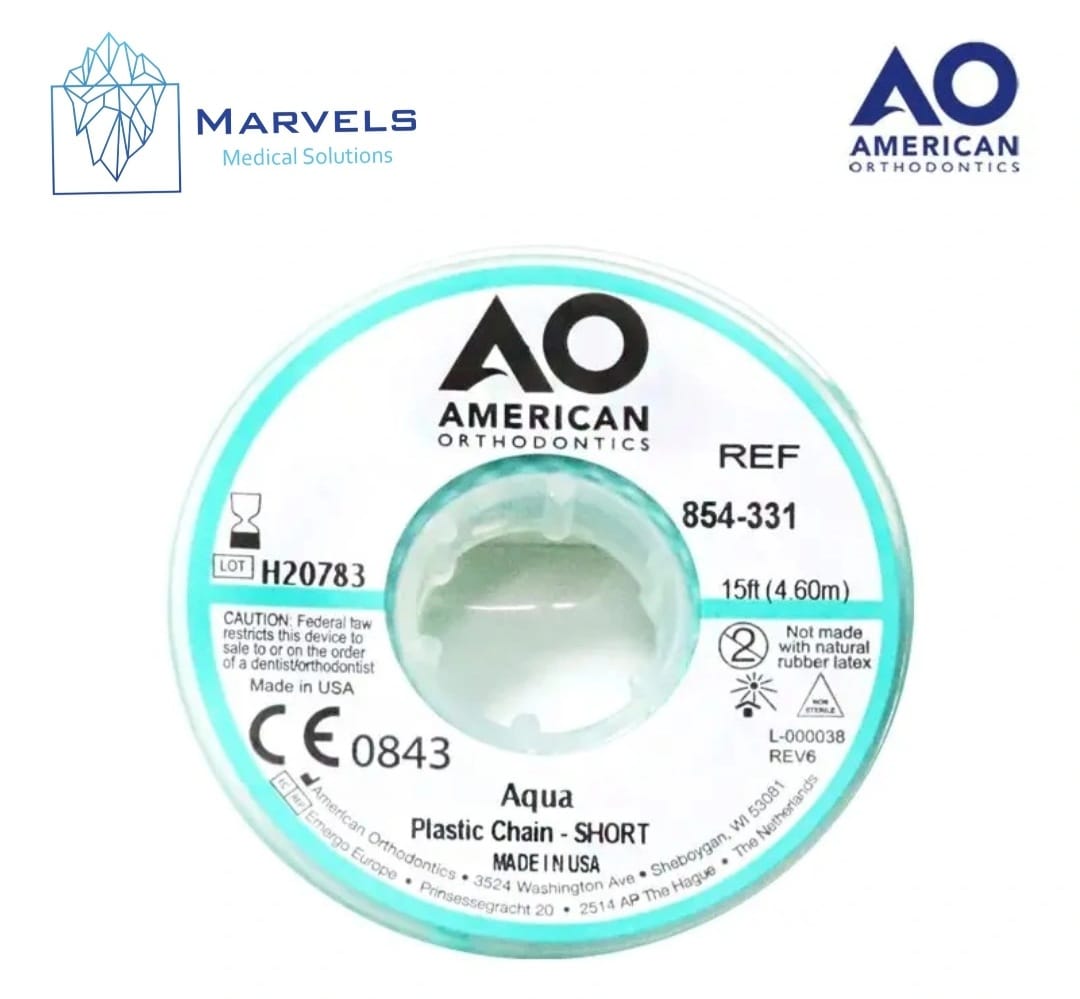 PLASTIC CHAIN 15' SHORT AQUA