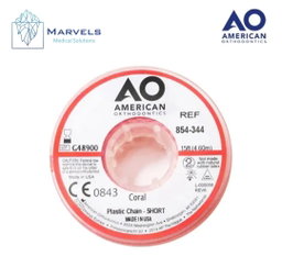 PLASTIC CHAIN 15' SHORT CORAL