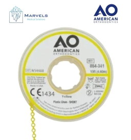 PLASTIC CHAIN 15' SHORT YELLOW