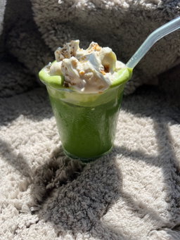 Banana pudding Matcha Latte 🍌🍮