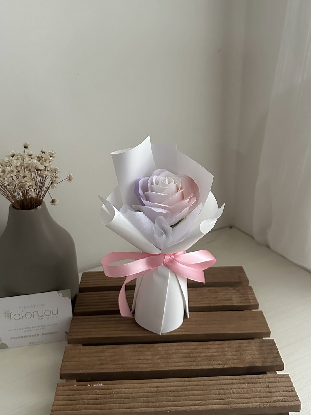 1 Stalk Soap Rose Bouquet (1SRN001)