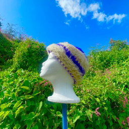 Striped Fluffy Beanie