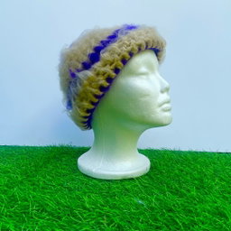 Striped Fluffy Beanie