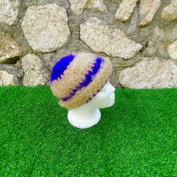 Striped Fluffy Beanie