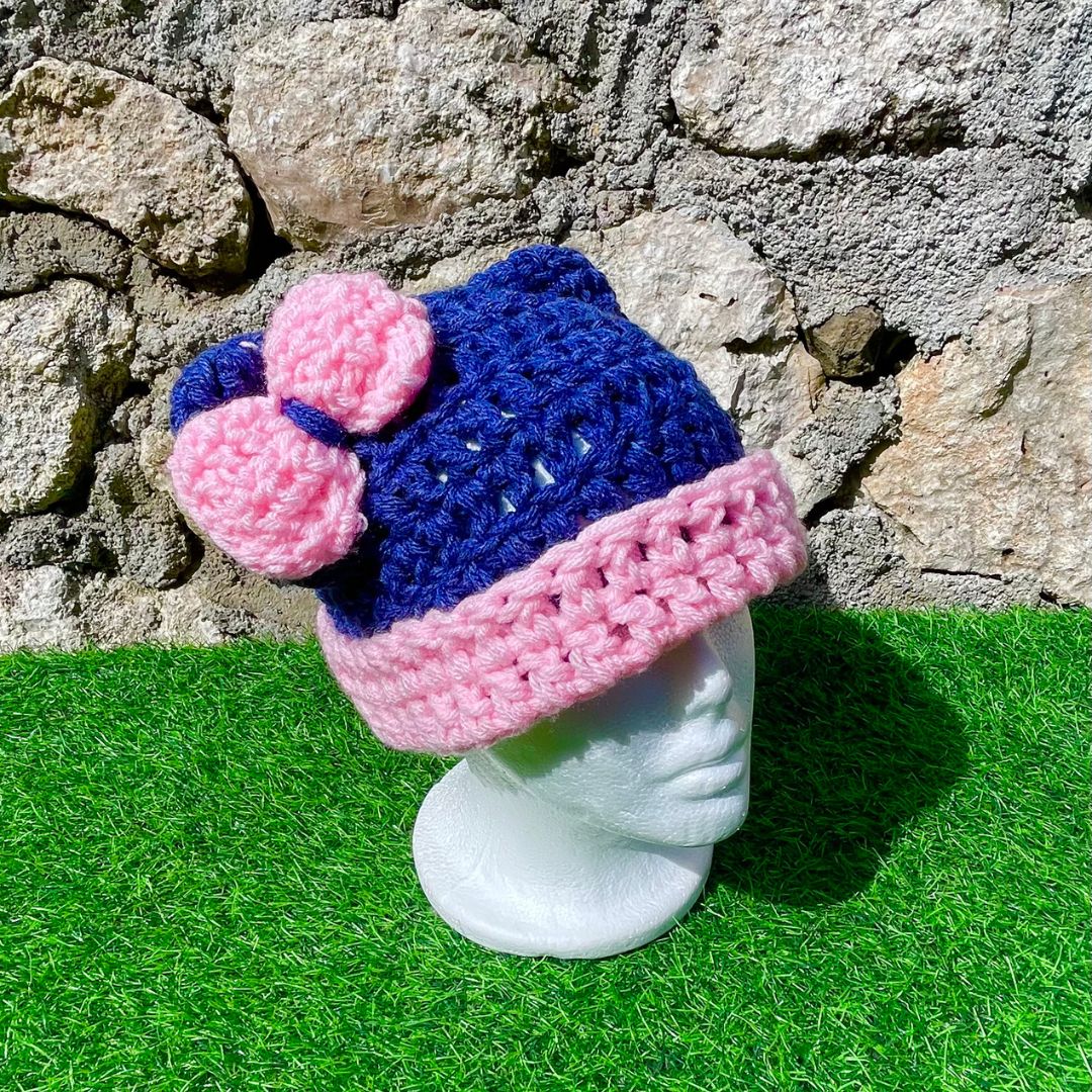 Cat Beanie with Bow