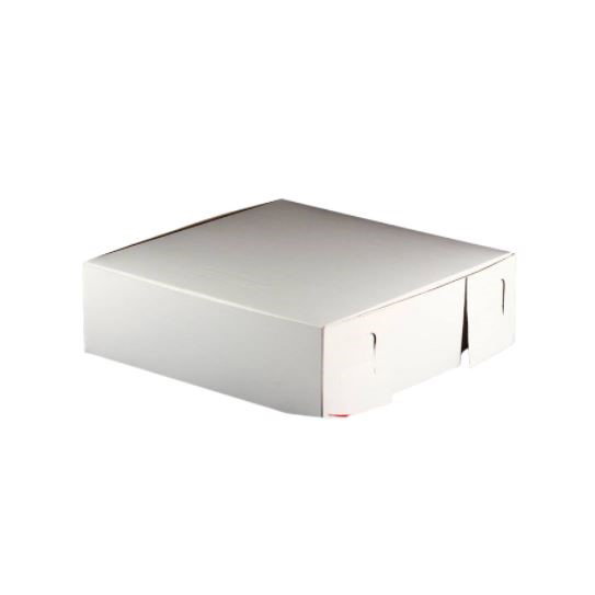 13" plain white cake box