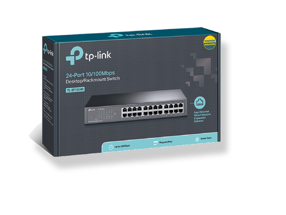  TP-Link 24-Port 10/100Mbps Desktop/Rackmount Switch (SF1024D)_0
