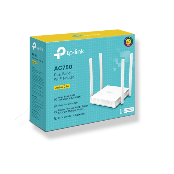 . TP-Link AC750 Archer C24 Dual-Band Wifi Router_0