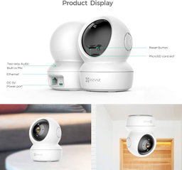 Caméra Panoramique Wi-Fi intelligente EZVIZ C6N 4MP