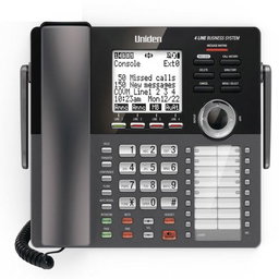 Uniden Pack Standard téléphonique sans fil 4 Lignes 1 Console Principale  AT4801 et 1 à 9 Combinés