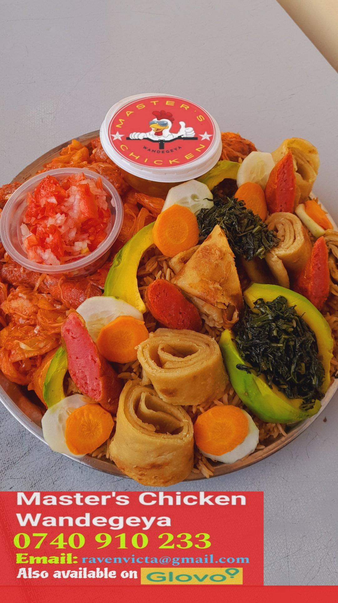 Half chicken Lusaniya for 2 to 3 people 