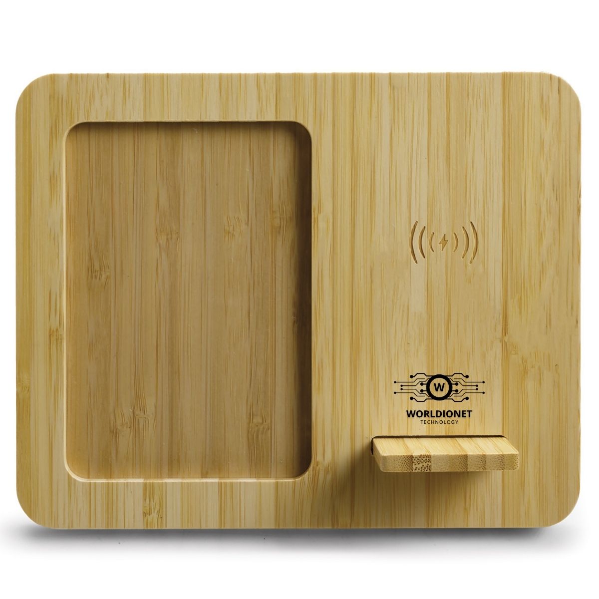 Bamboo Wireless Charger & Photo Frame-NT_2
