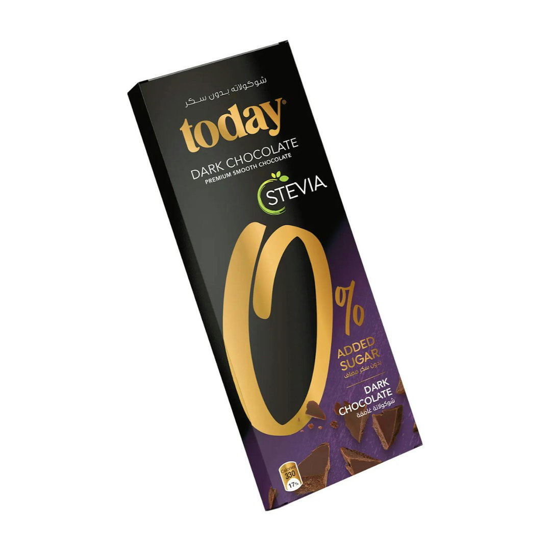 TODAY STEVIA DARK CHOCOLATE 0% ADDED SUGAR