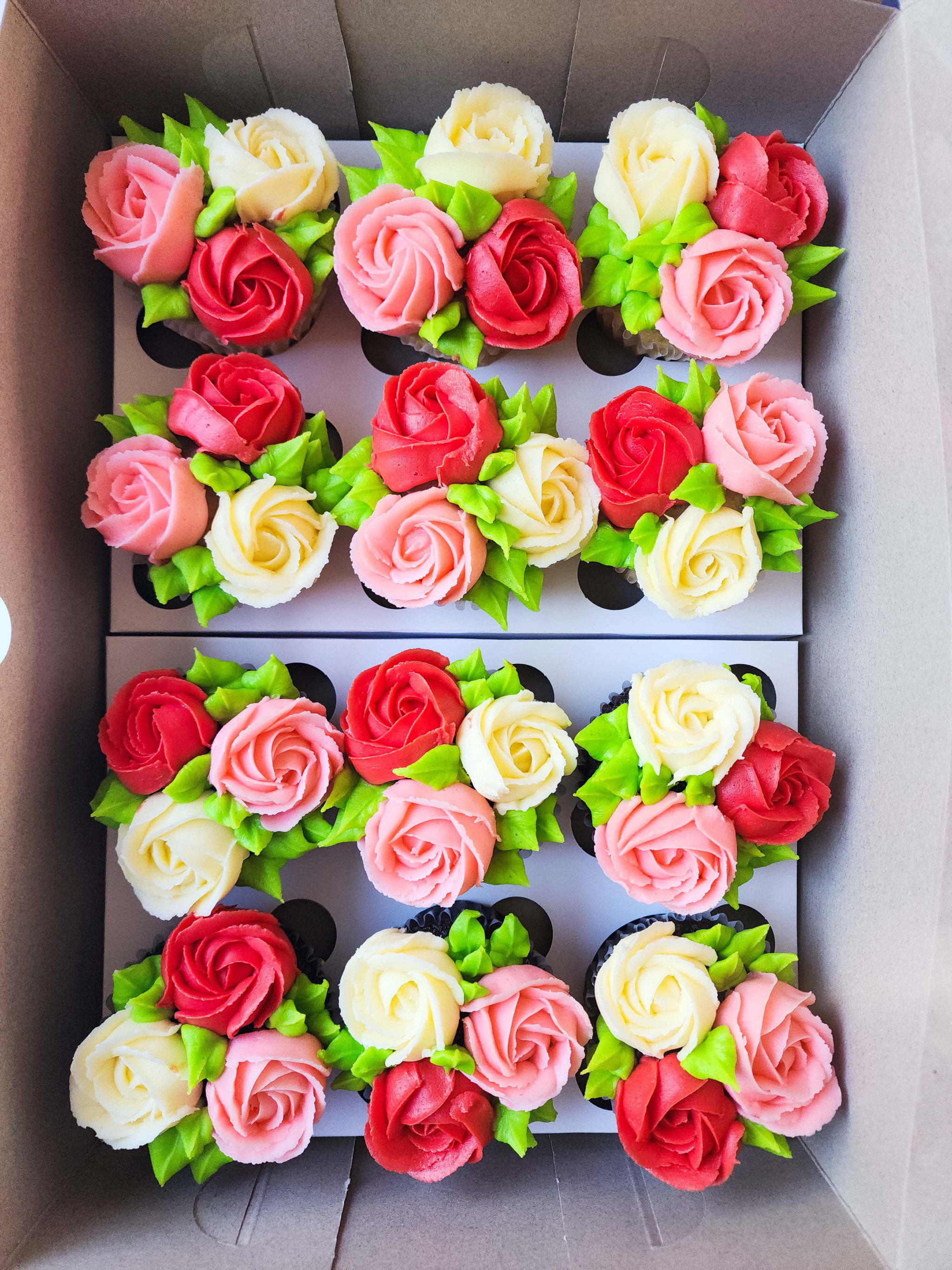 Floral Cupcake Box - Box of 12_0